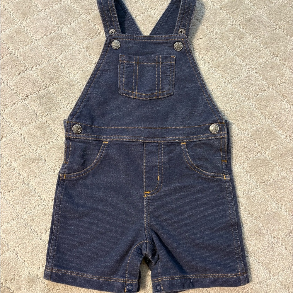 Carter's Dark Blue Knit Overalls 24m